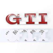 VW GTI rear badge