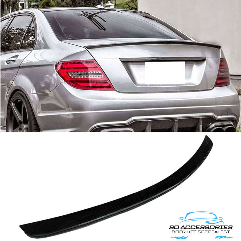 Mercedes W204 AMG style boot spoiler
