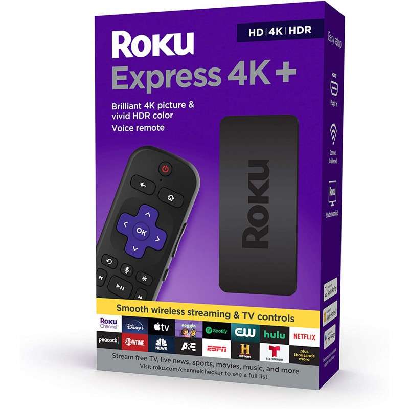 Roku Express 4K+ Streaming Media Player HD/4K/HDR
