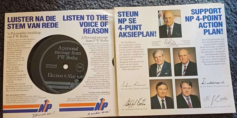 Political Advertising Brochure with Flexi Disk