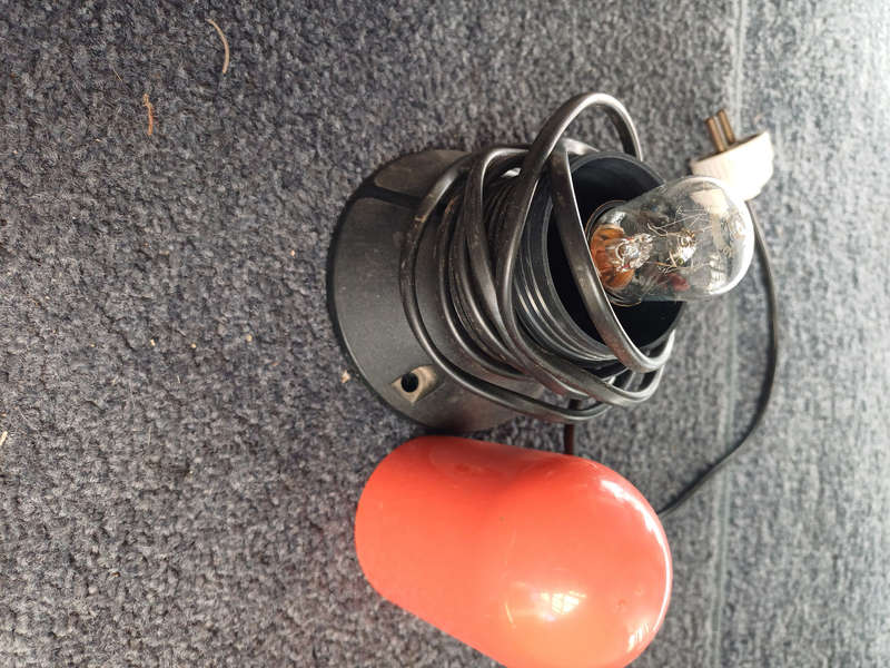 Orange studio light