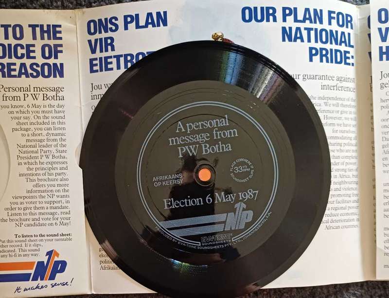 Political Advertising Brochure with Flexi Disk