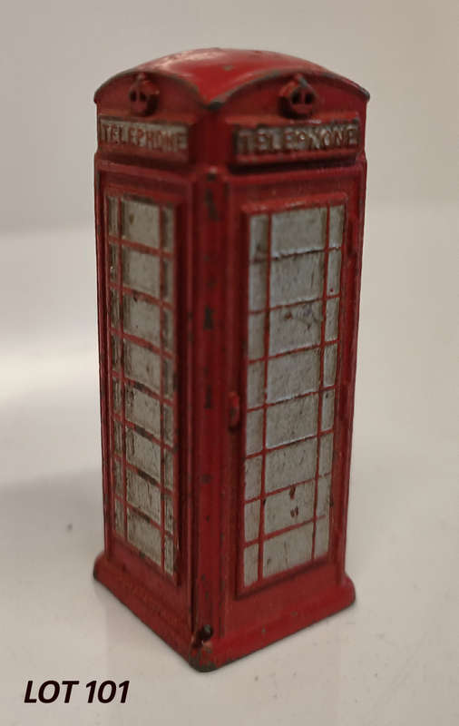 Dinky Toys - #12c Red Telephone Box (Lot 12-2)