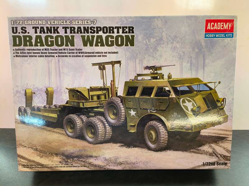 Academy - 1:72 US Tank Wagon "Dragon Wagon" Model Kit (Lot 332)