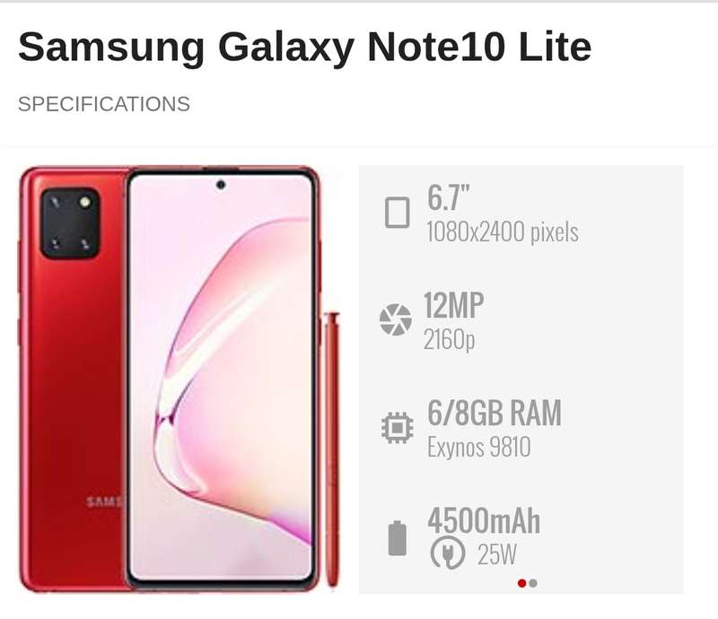BARGAIN: SAMSUNG GALAXY NOTE 10 LITE