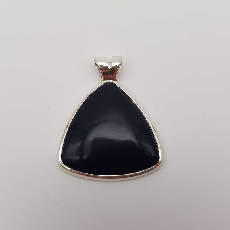 Onyx Bird Pendant 925 Sterling Silver