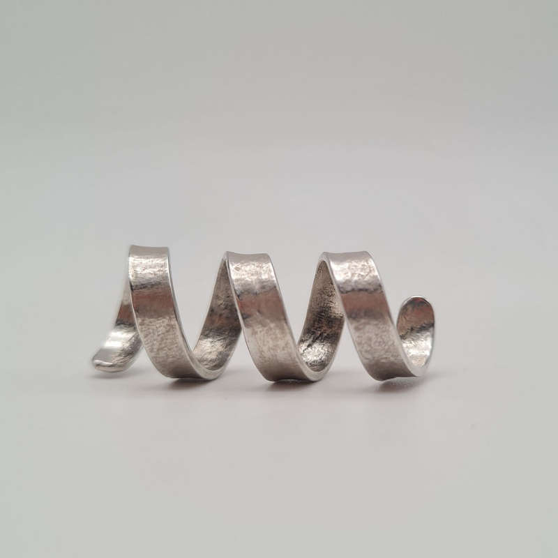 Dreadlock Coil Wrap 925 Sterling Silver