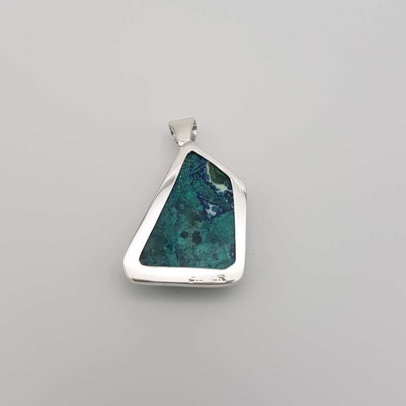 Shattuckite Sterling Silver Pendant