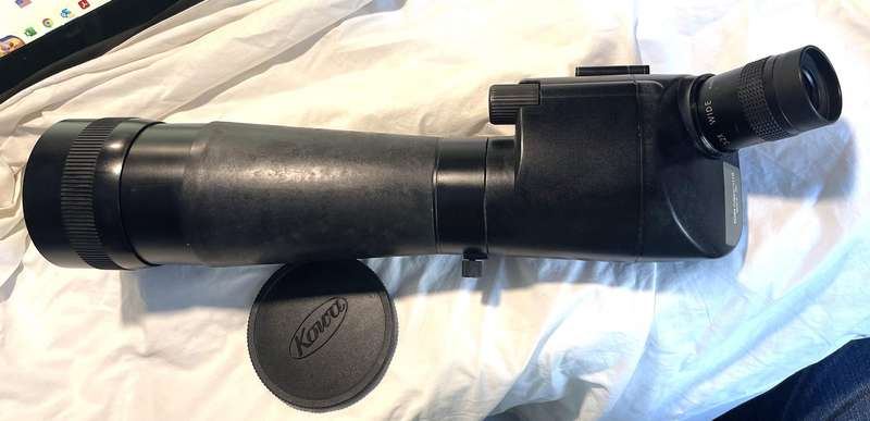Kowa TSN-821 82mm Angled Spotting Scope.