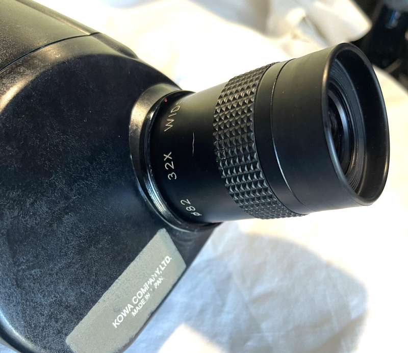 Kowa TSN-821 82mm Angled Spotting Scope.