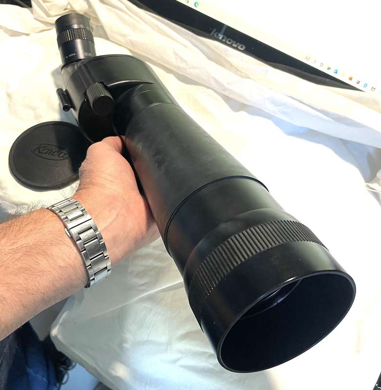 Kowa TSN-821 82mm Angled Spotting Scope.