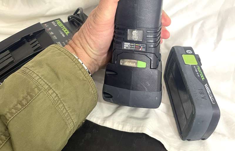 Festool SDS Cordless Hammer Drill BHC 18 plus 2 batteries and Airstream charger.