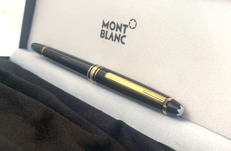 Montblanc Meisterstuck rollerball pen, Gold Coated Classique with box.