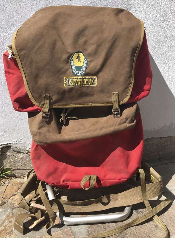 Vintage KARRIMOR Tote em Senior Steel Frame Backpack - 1970's