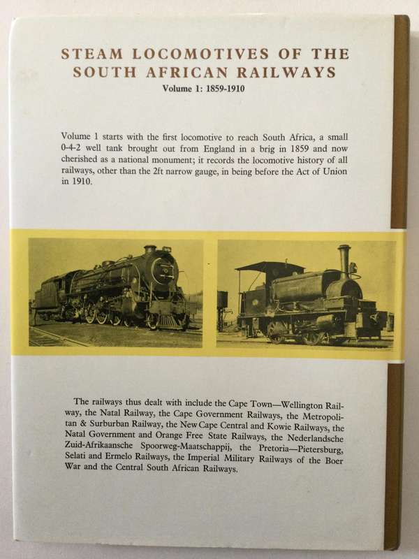 Steam Locomotives of the South African Railways, Volume 2: 1910-1955, DF Holland, 1972