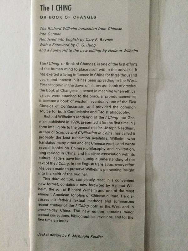 The I Ching, or Book of Changes, Wilhelm/Baynes, 1997