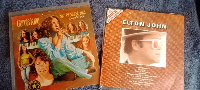 2LP combo: Carole King + Elton John VG+/VG+