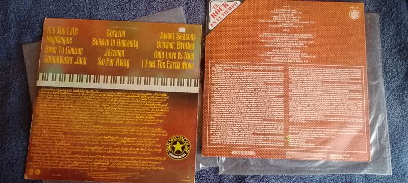 2LP combo: Carole King + Elton John VG+/VG+