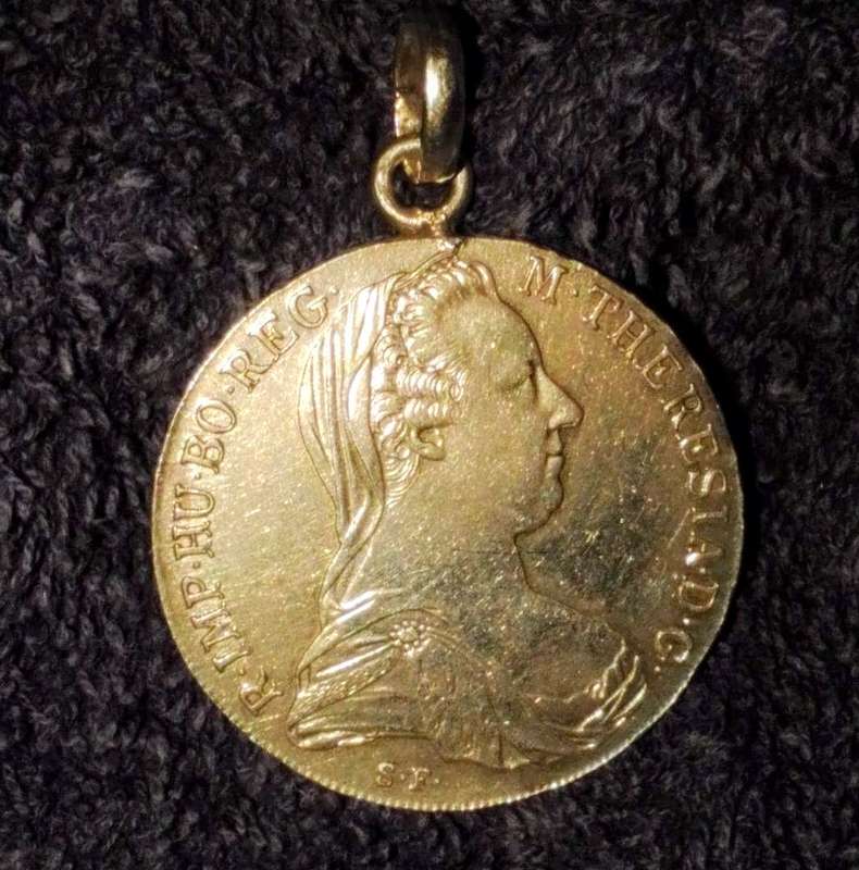 Thaler coin pendant