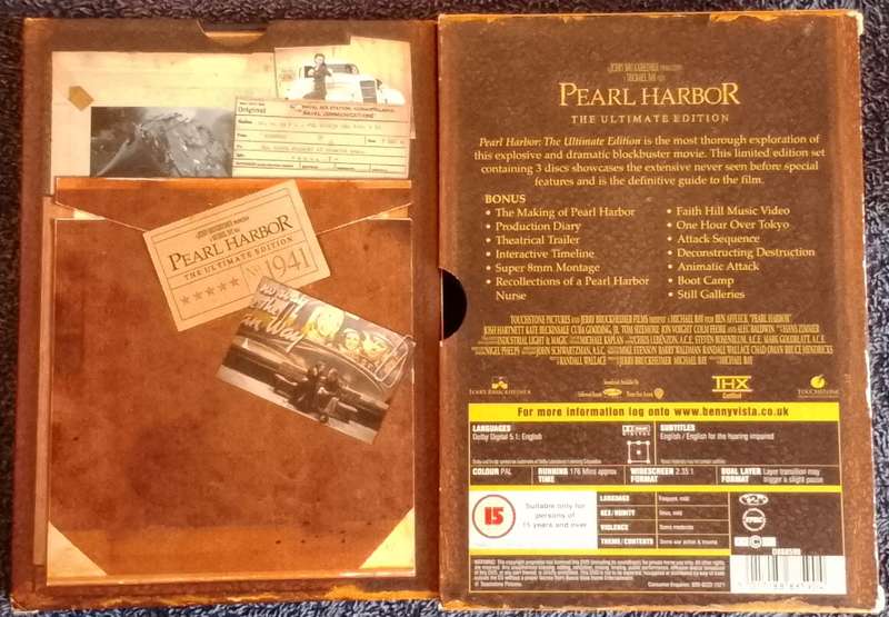 Pearl Harbour Collectors edition 3 DVD