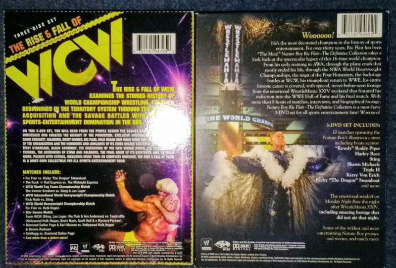 (Region 1 dvds) Ric Flair The Definitive Collection + The Rise and Fall of WCW