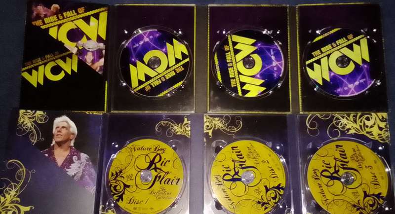 (Region 1 dvds) Ric Flair The Definitive Collection + The Rise and Fall of WCW