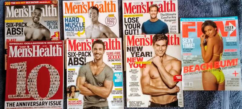 6 Men's Health Magazines + Free FHM
