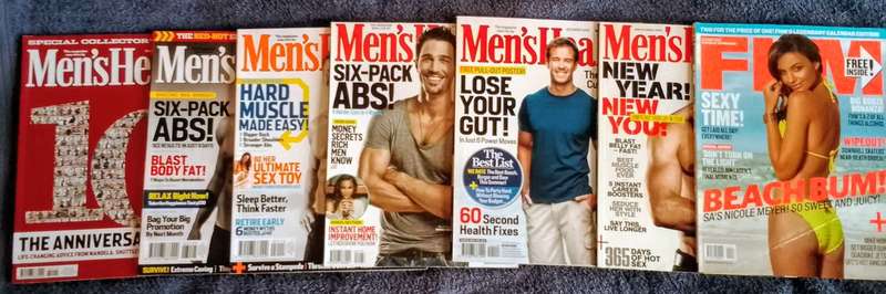 6 Men's Health Magazines + Free FHM