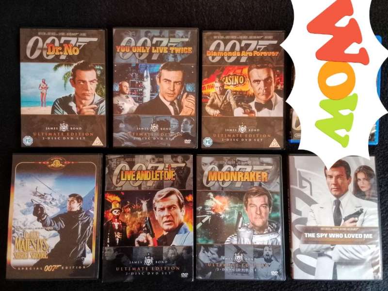 007 James Bond Classics DVDs (7 movies)