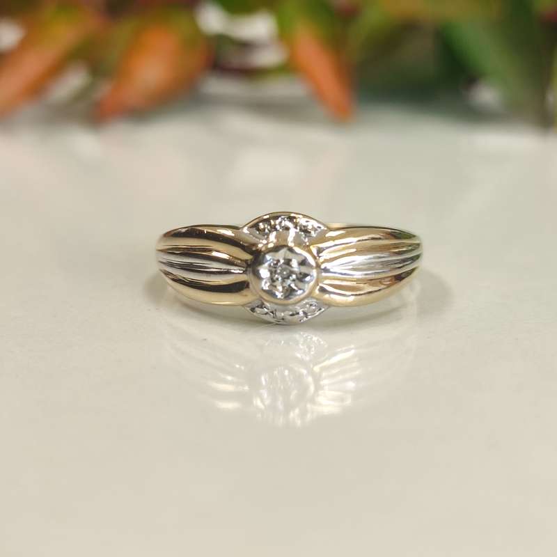 Yellow Gold Ring #cc020