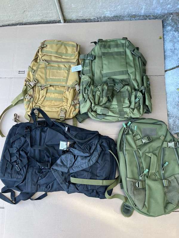 tactical backpack x 4