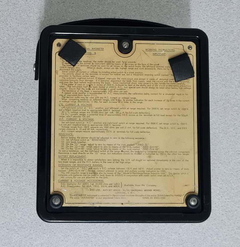 Vintage 1960's Universal Avo Meter Model 8 MKII