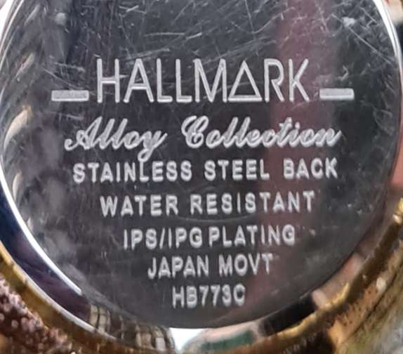 HALLMARK IPS/IPG Gold Plated watch as per description