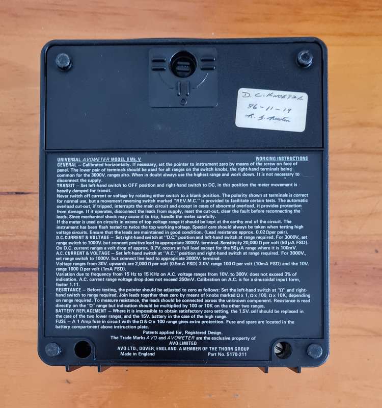Vintage Avo Meter 8 as per description