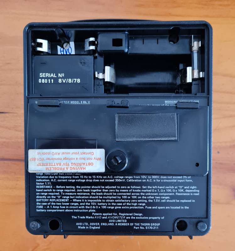 Vintage Avo Meter 8 as per description