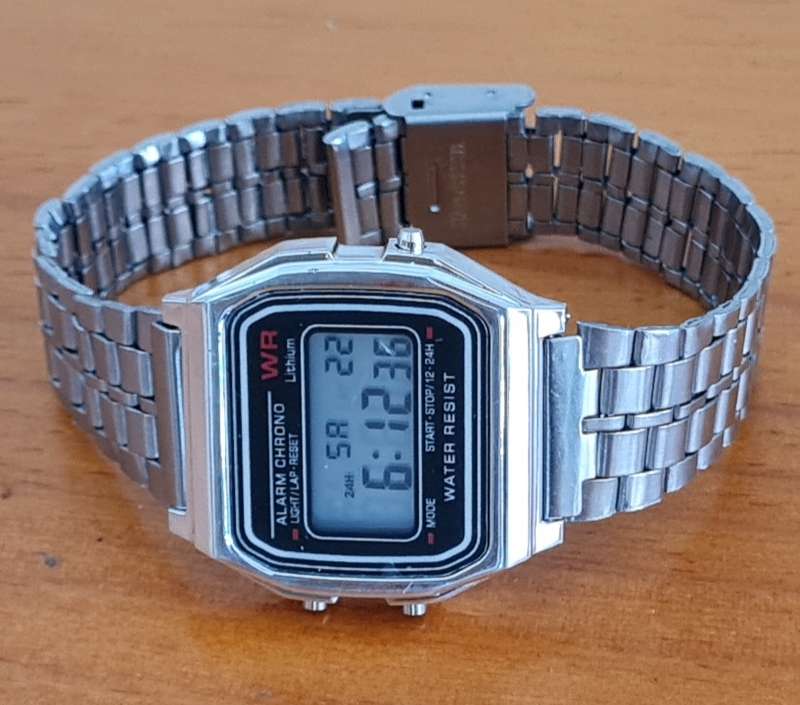 5 x Retro 80s Style Chronograph Digital Watches