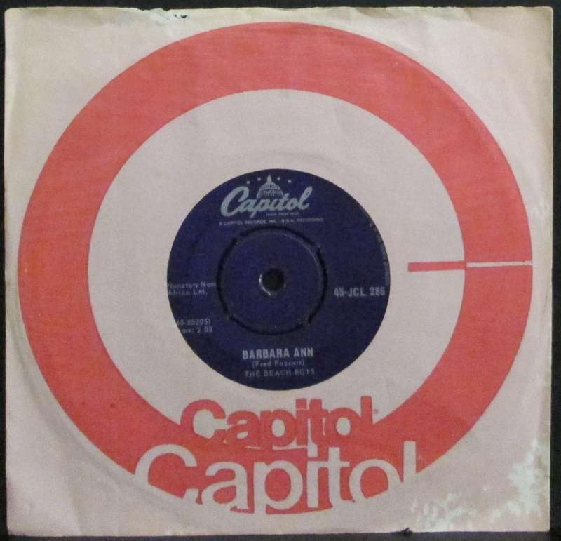 THE BEACH BOYS - BARBARA ANN / GIRL DONT TELL ME  (7 SINGLE/VINYL)