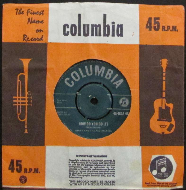 GERRY AND THE PACEMAKERS - HOW DO YOU DO IT / AWAY FROM YOU (7 SINGLE/VINYL)