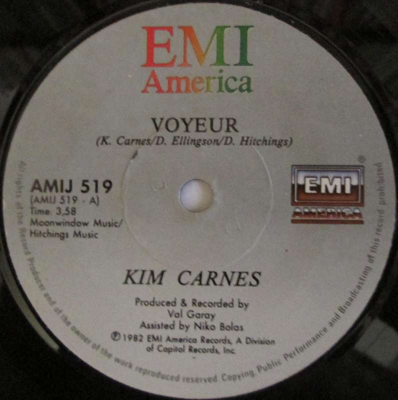 KIM CARNES - VOYEUR / THRILL OF THE GRILL  (7 SINGLE/VINYL)