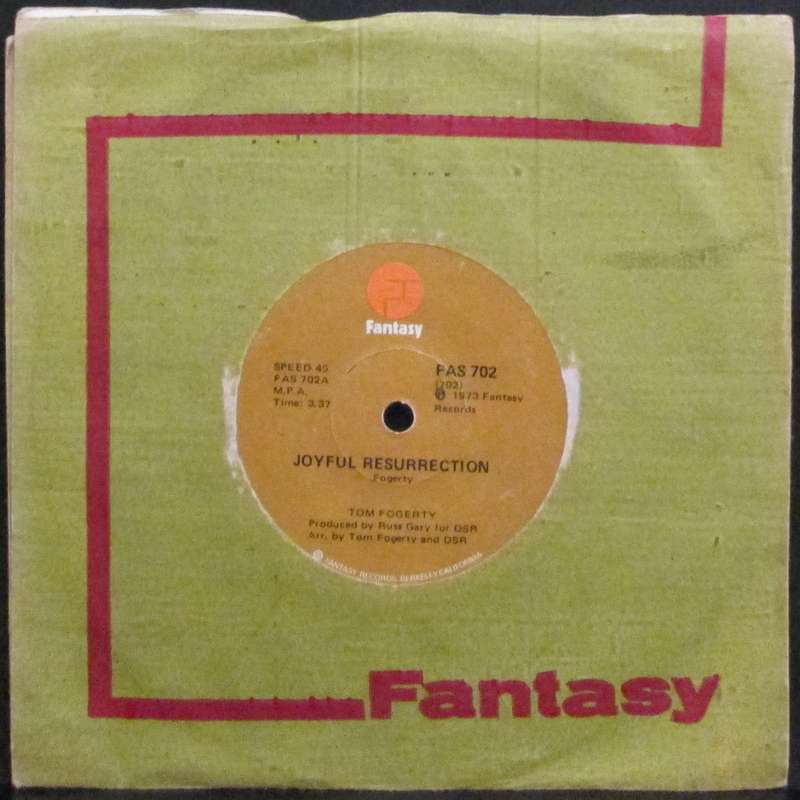 TOM FOGERTY - JOYFUL RESSURECTION / HEART BEAT  (7 SINGLE/VINYL)