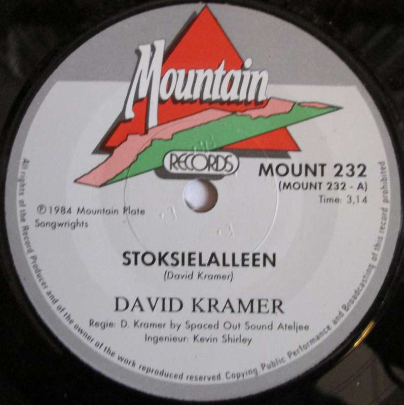 DAVID KRAMER - STOKSIELALLEEN / SANNIE VAN DER SPUY (7 SINGLE/VINYL)