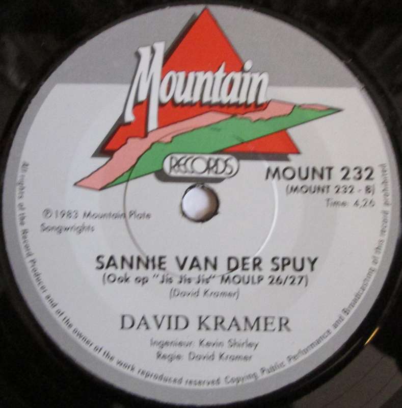 DAVID KRAMER - STOKSIELALLEEN / SANNIE VAN DER SPUY (7 SINGLE/VINYL)