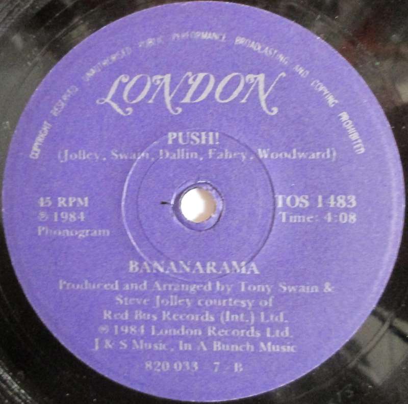 BANANARAMA - ROBERT DE NIROS WAITING / PUSH!  (7 SINGLE/VINYL)