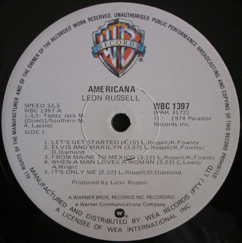LEON RUSSELL  - AMERICANA (LP/VINYL)