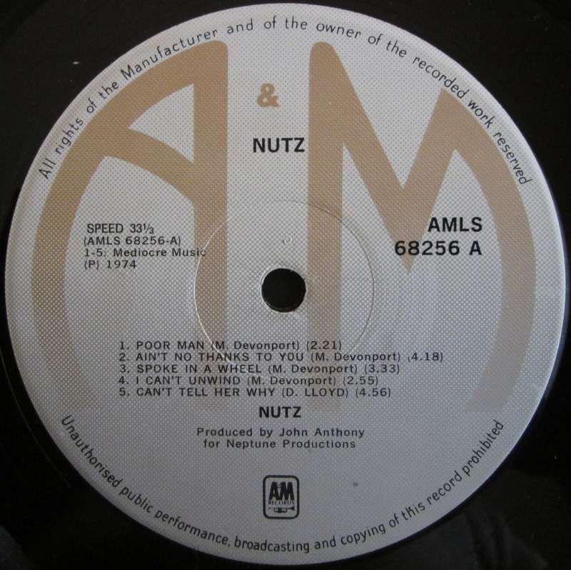 NUTZ - NUTZ (LP/VINYL)