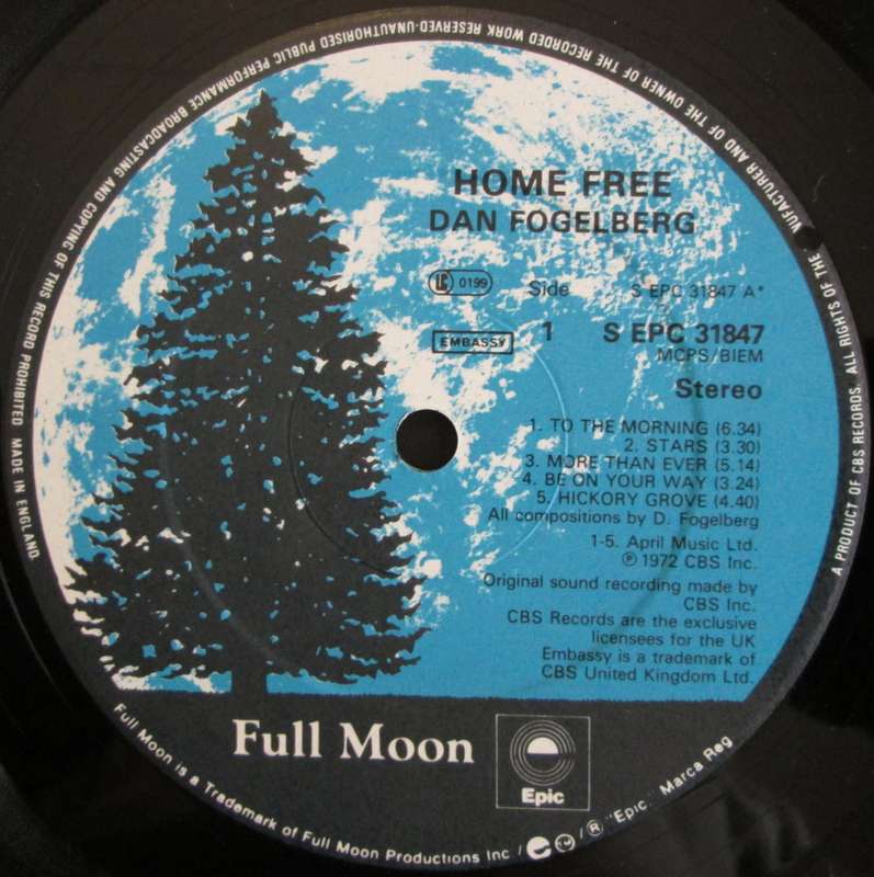 DAN FOGELBERG - HOME FREE (LP/VINYL)