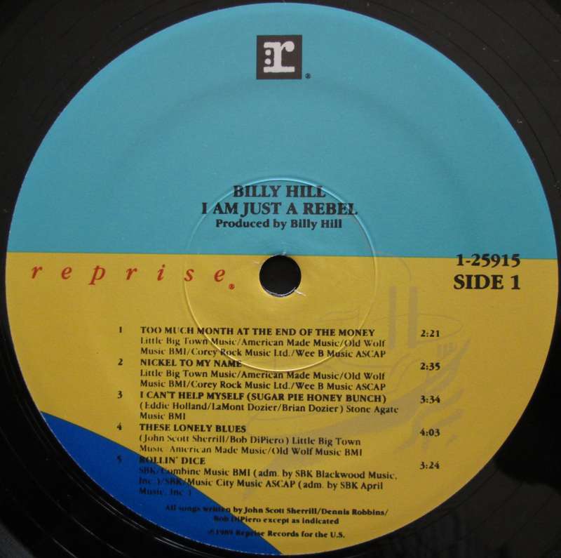 BILLY HILL - I AM JUST A REBEL (LP/VINYL)