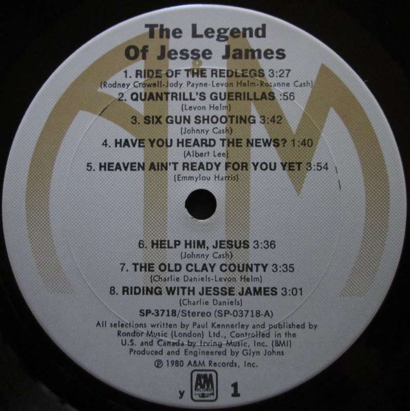 VARIOUS ARTISTS - THE LEGEND OF JESSE JAMES (LP/VINYL)