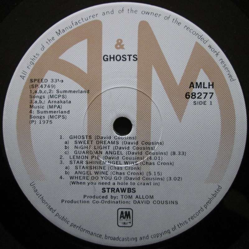 STRAWBS - GHOSTS (LP/VINYL)