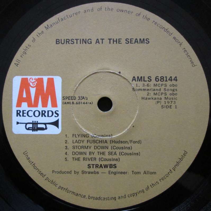 STRAWBS - BURSTING AT THE SEAMS (LP/VINYL)